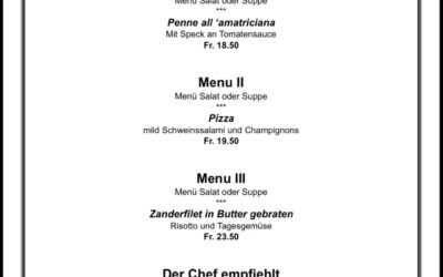 Mittagsmenu 20.03.2026