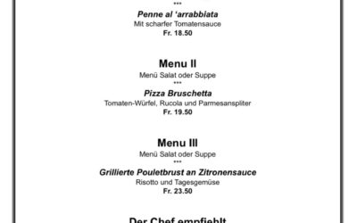Mittagsmenu 23.03.26