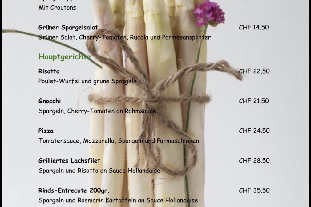 Spargelzeit im Wangenbrueggli